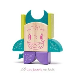 Sticky Monsters Pip - Tegu -Modell Spielzeug Für Kinder tegu jeu de construction sticky monsters pip blocs de bois magnetiques 8 pieces jouets jeu