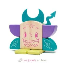 Sticky Monsters Pip - Tegu -Modell Spielzeug Für Kinder tegu jeu de construction sticky monsters pip blocs de bois magnetiques 8 pieces jouets jeux bois enfant