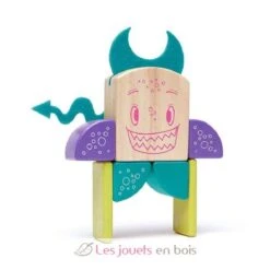 Sticky Monsters Pip - Tegu -Modell Spielzeug Für Kinder tegu jeu de construction sticky monsters pip blocs de bois magnetiques 8 pieces jouets jeux bois enfants