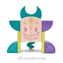 Sticky Monsters Pip - Tegu -Modell Spielzeug Für Kinder tegu jeu de construction sticky monsters pip blocs de bois magnetiques 8 pieces jouets jeux bois enfants construire concevoir