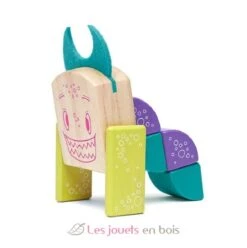 Sticky Monsters Pip - Tegu -Modell Spielzeug Für Kinder tegu jeu de construction sticky monsters pip blocs de bois magnetiques 8 pieces jouets jeux bois enfants construire concevoir aimant