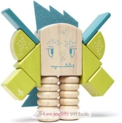 Sticky Monsters Zip Zap - Tegu -Modell Spielzeug Für Kinder tegu jeu de construction sticky monsters zip zap blocs de bois magnetiques 12 pieces jouets bois enfants