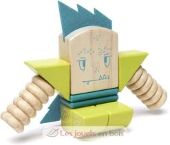 Sticky Monsters Zip Zap - Tegu -Modell Spielzeug Für Kinder tegu jeu de construction sticky monsters zip zap blocs de bois magnetiques 12 pieces jouets bois enfants jeux construction cadeau concevoir