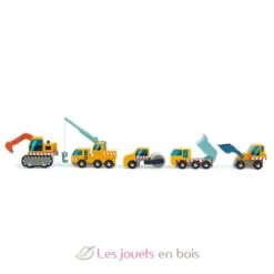 Baufahrzeuge - Tender Leaf Toys -Modell Spielzeug Für Kinder tl8355 tender leaf toys vehicules de chantier bois 2