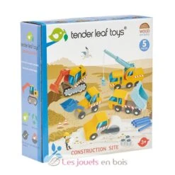 Baufahrzeuge - Tender Leaf Toys -Modell Spielzeug Für Kinder tl8355 tender leaf toys vehicules de chantier bois 4