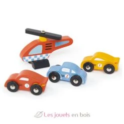 Holzgarage Und Servicestation - Tender Leaf Toys -Modell Spielzeug Für Kinder tl8581 tender leaf toys garage station service 2