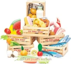 Käse- Und Milchprodukte - Le Toy Van -Modell Spielzeug Für Kinder tv185 le toy van fromages et produits laitiers jouet imitation 4